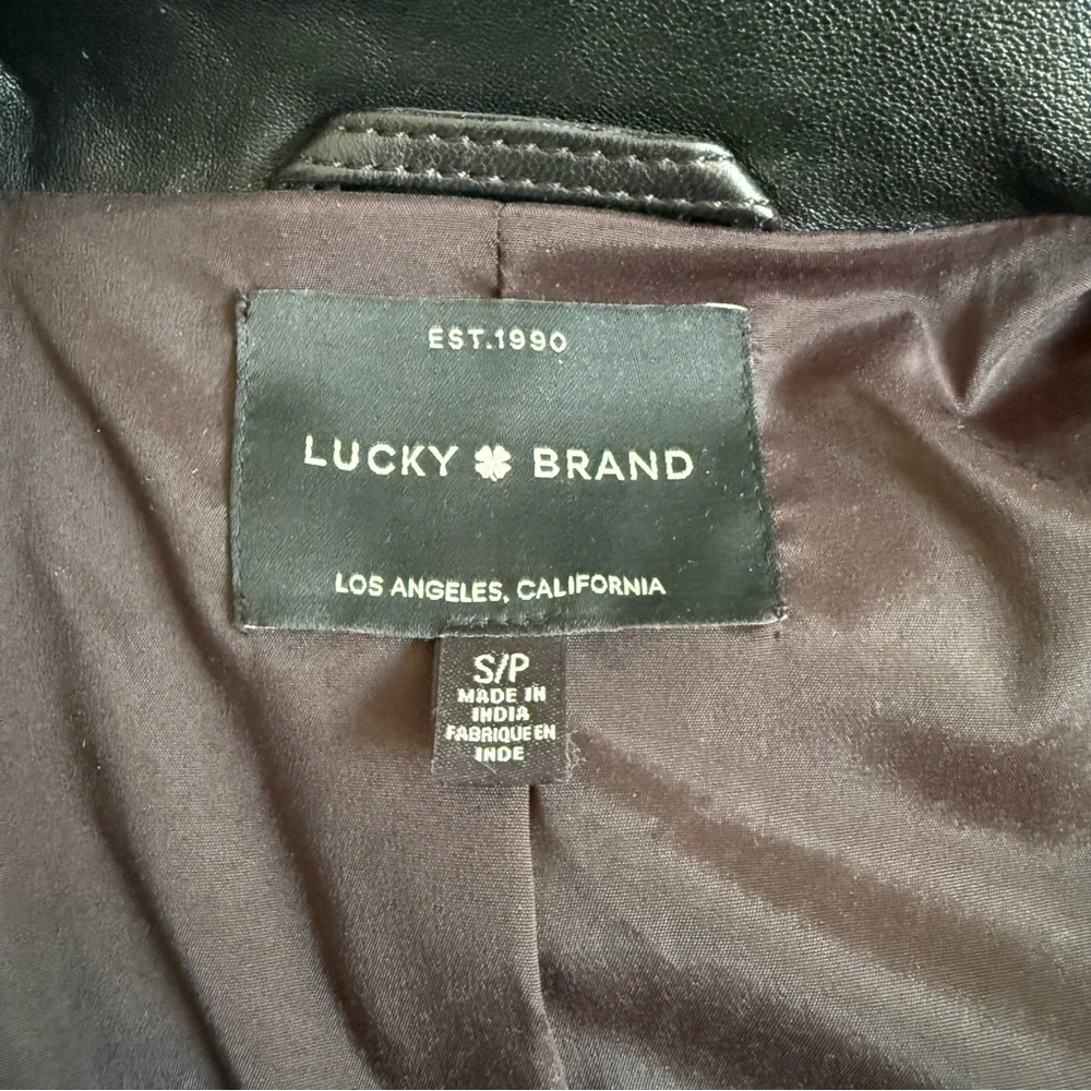 Lucky Brand Black Leather Jacket - Picture 5 of 6